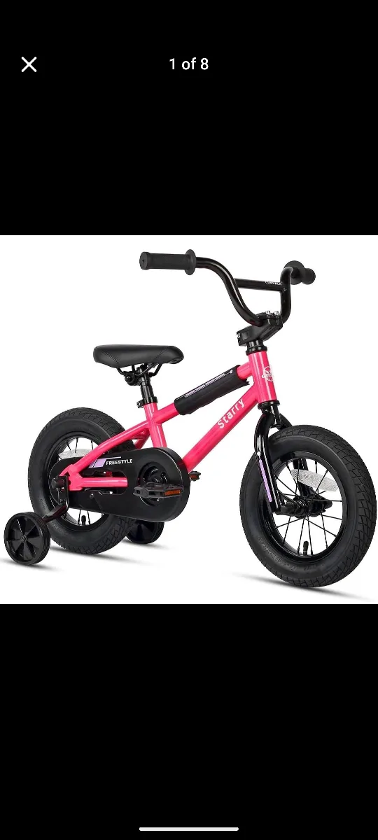 Cubsala Starry 12" Kids Bike - Pink thumbnail