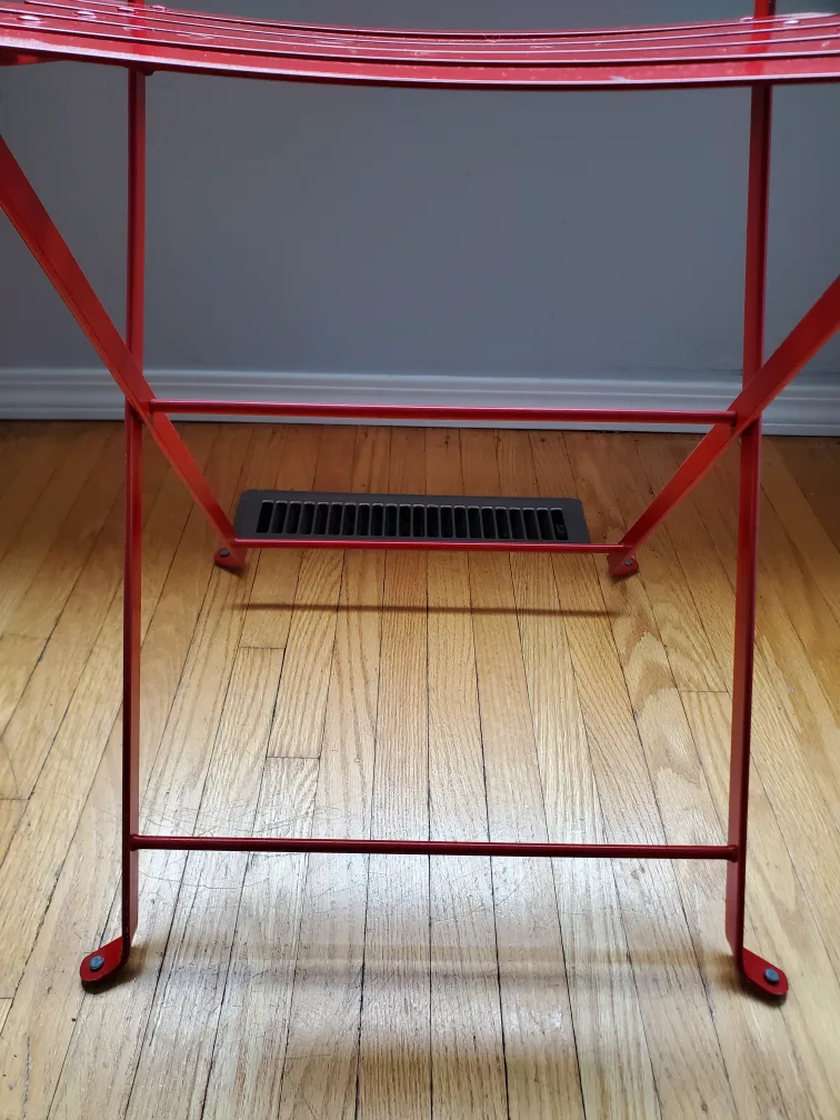 💚 Red Metal Chair 🥕 image indicator(10)