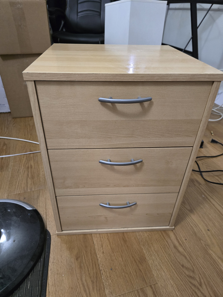 Wooden 3-Drawer Cabinet