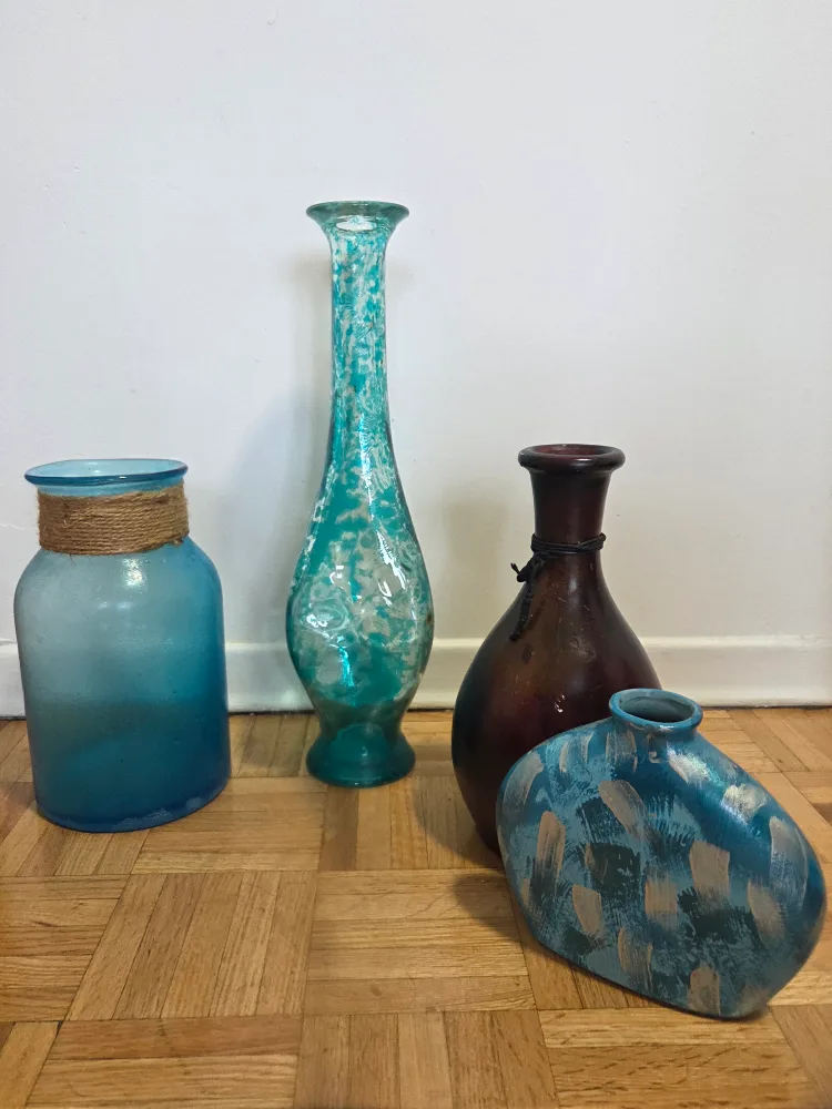 Assorted Decorative Vases - Set of 4 thumbnail