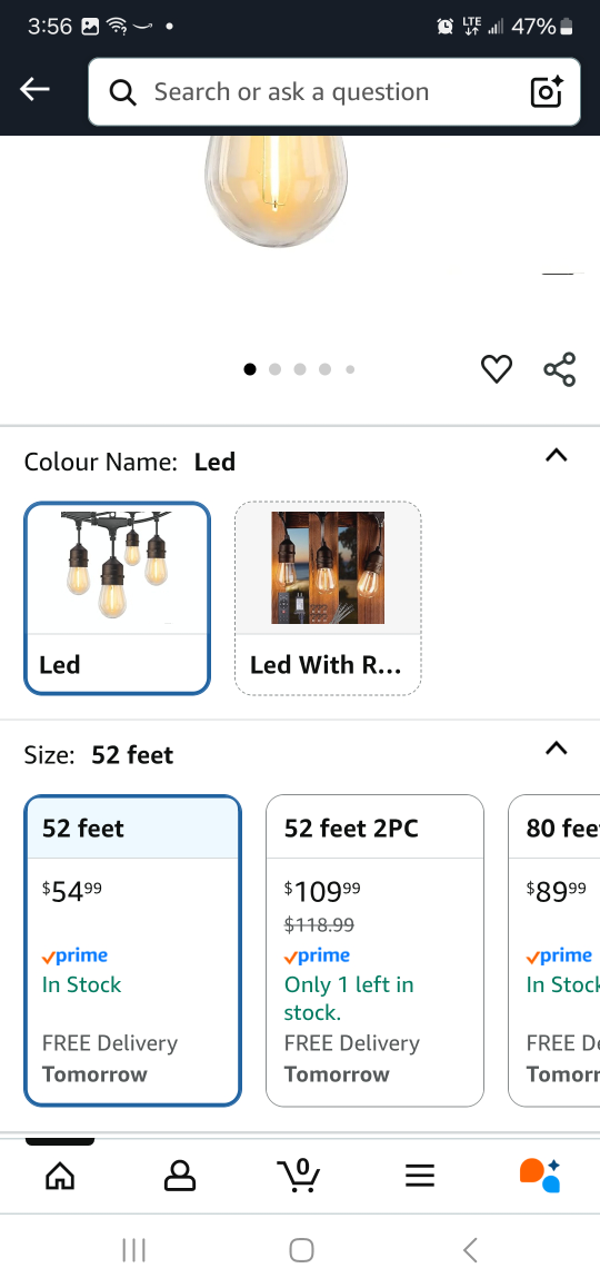 Brightown 52ft LED Outdoor String Lights - photo 3