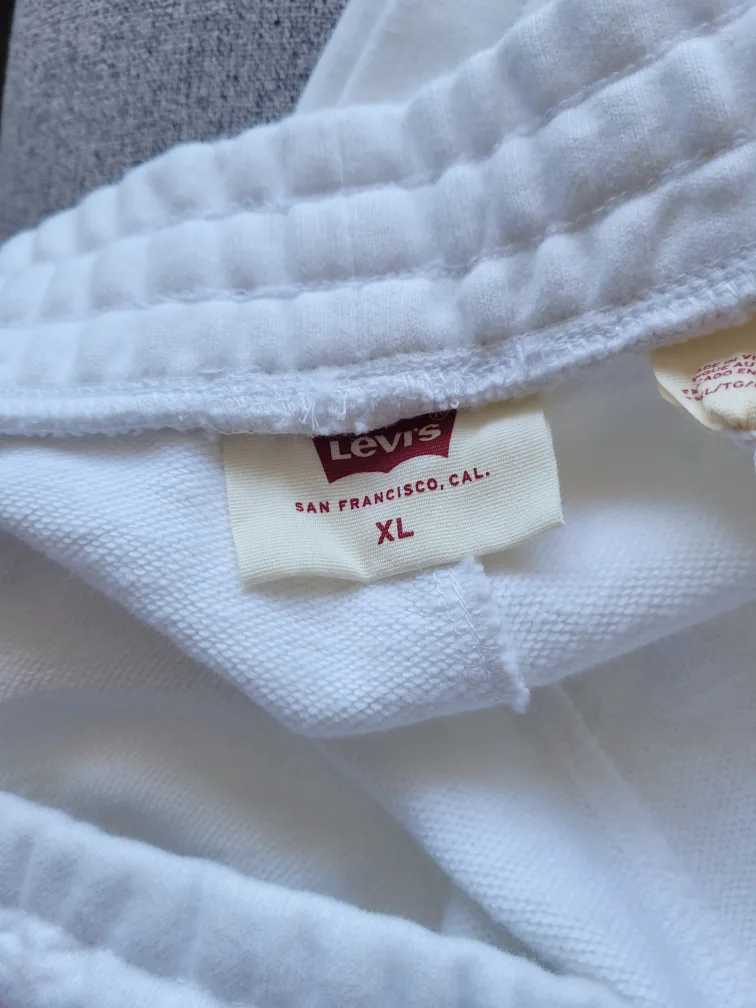 Levi's White Equality Shorts - Size XL - New with Tag image indicator(5)