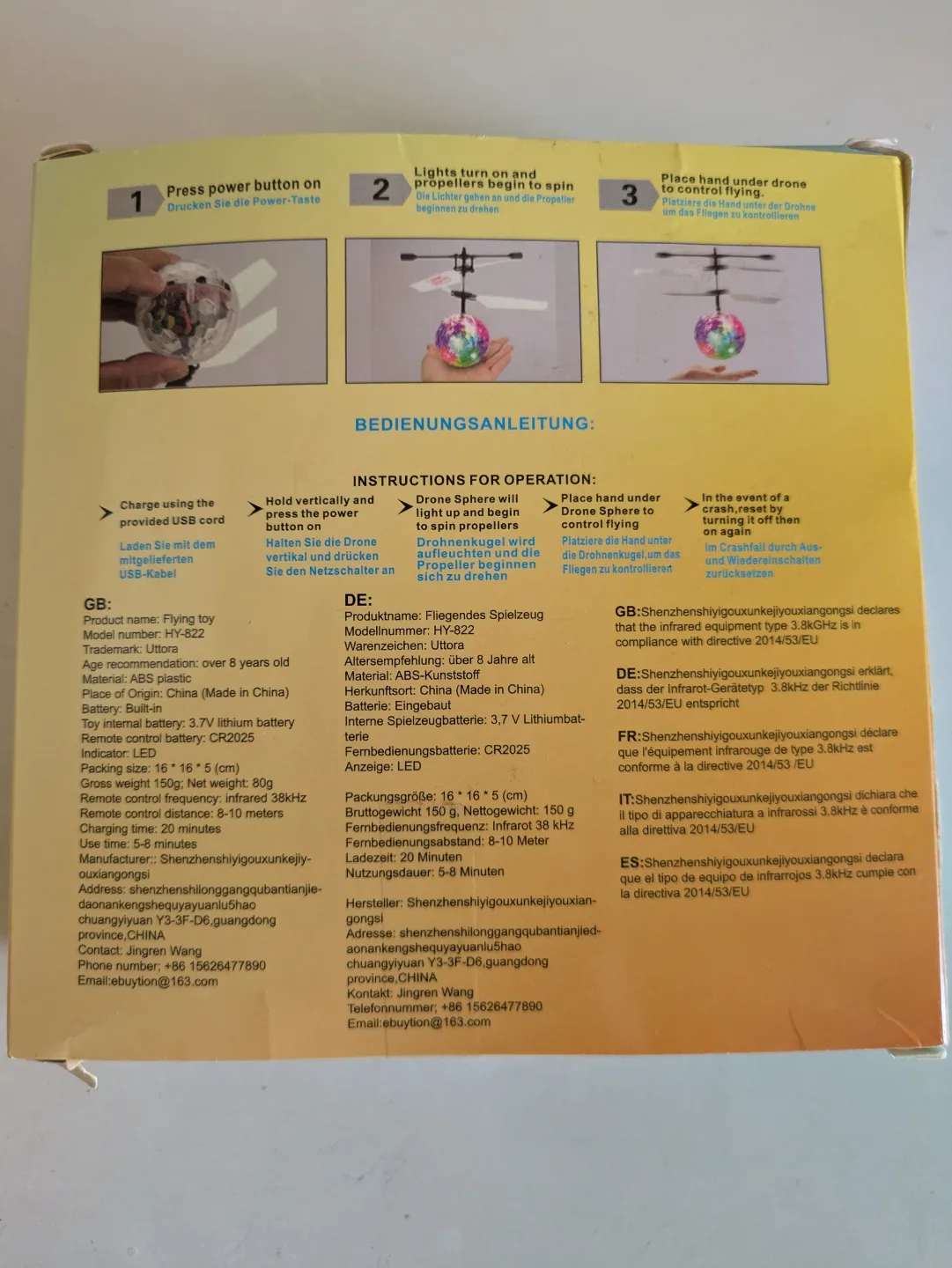 Uttora Flying Toy image indicator(2)