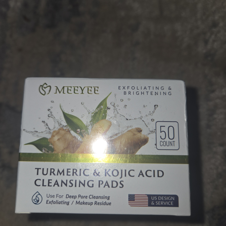 MEEYEE Turmeric & Kojic Acid Cleansing Pads (50 count)