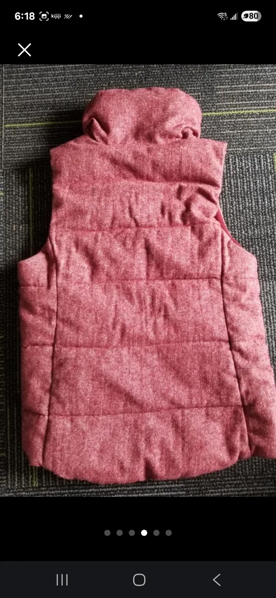 OLD NAVY Vest, Fleecy Linning, Pinck Thick Warm image indicator(3)