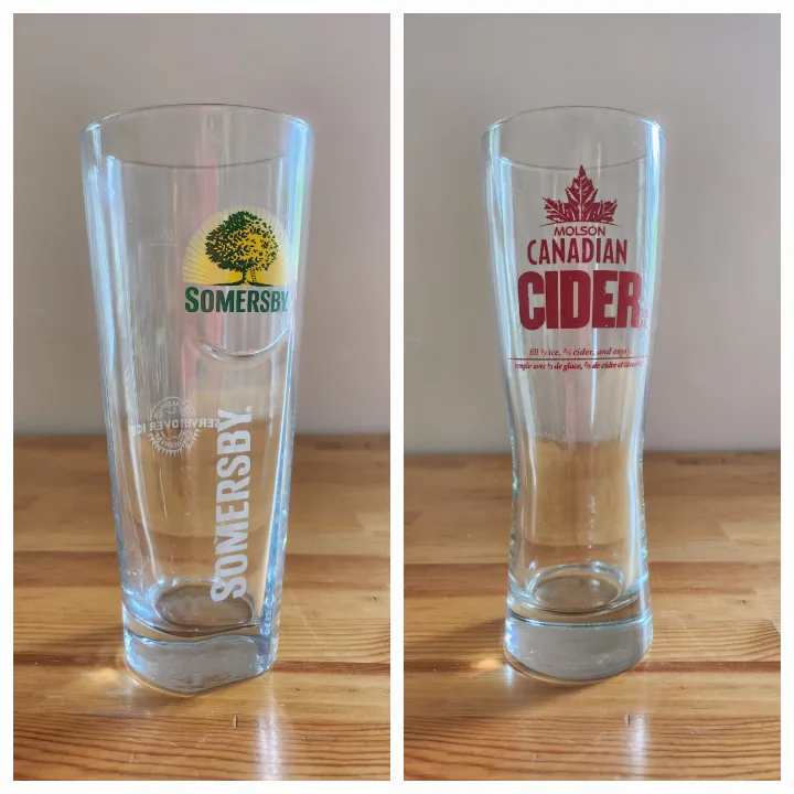 Somersby & Molson Canadian Cider Glasses thumbnail