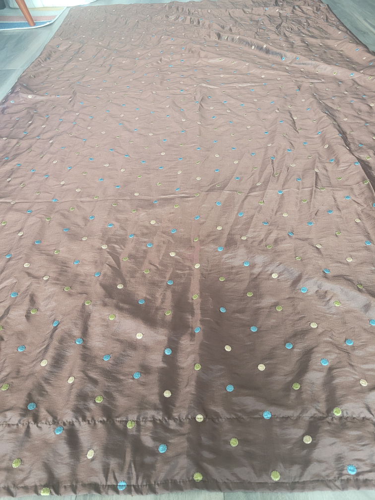 Brown Polka Dot Curtain