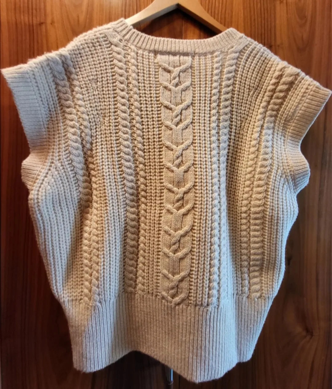 100% Merino Wool Knit Sweater Vest Unisex - Large image indicator(2)