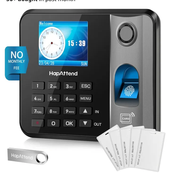 Hap/Attend Fingerprint Employee Time Clock image indicator(6)