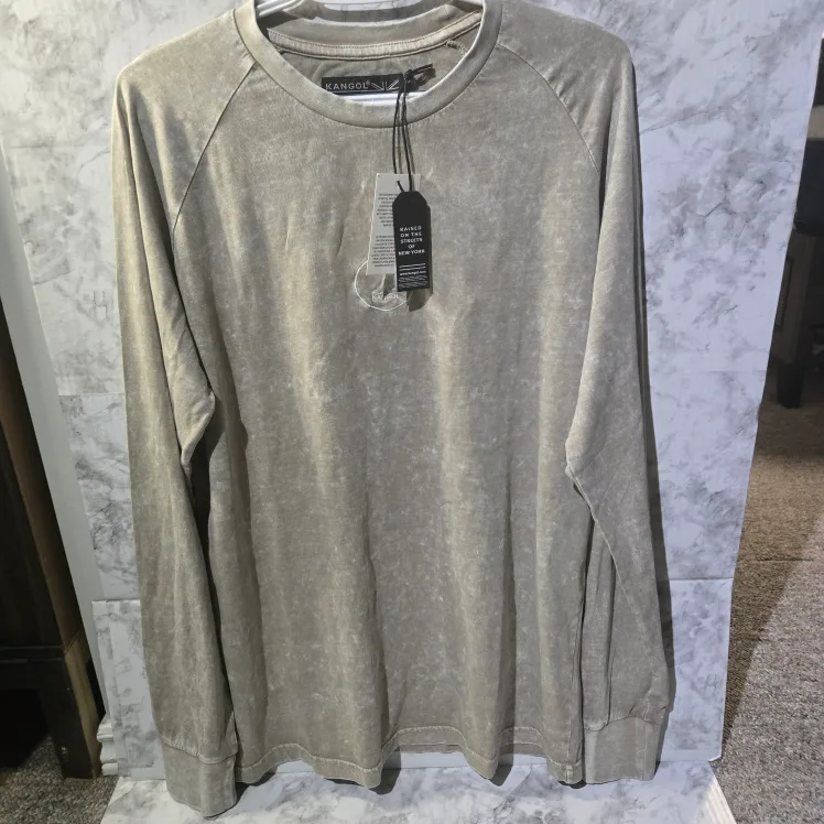 🦘Kangol Men's Long Sleeve T-Shirt, Size L,Must Have💪🗣 thumbnail