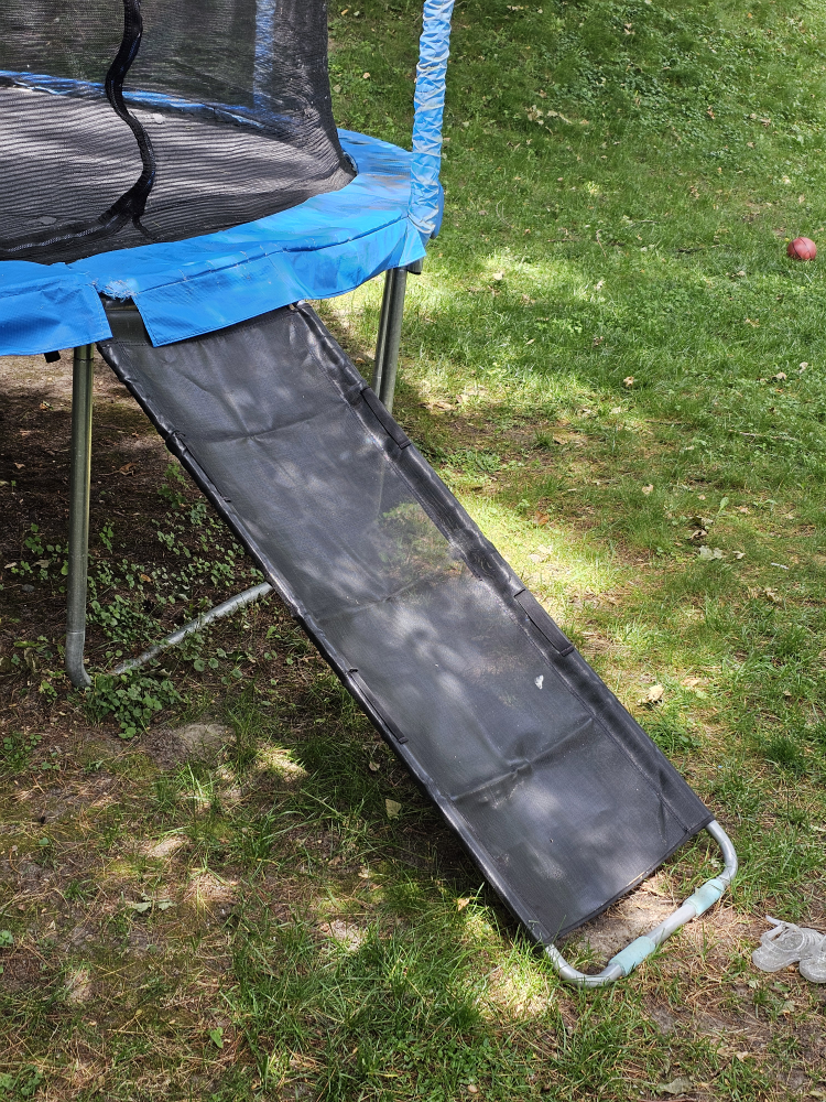 Outdoor Trampoline with Trampoline Slide - photo 2