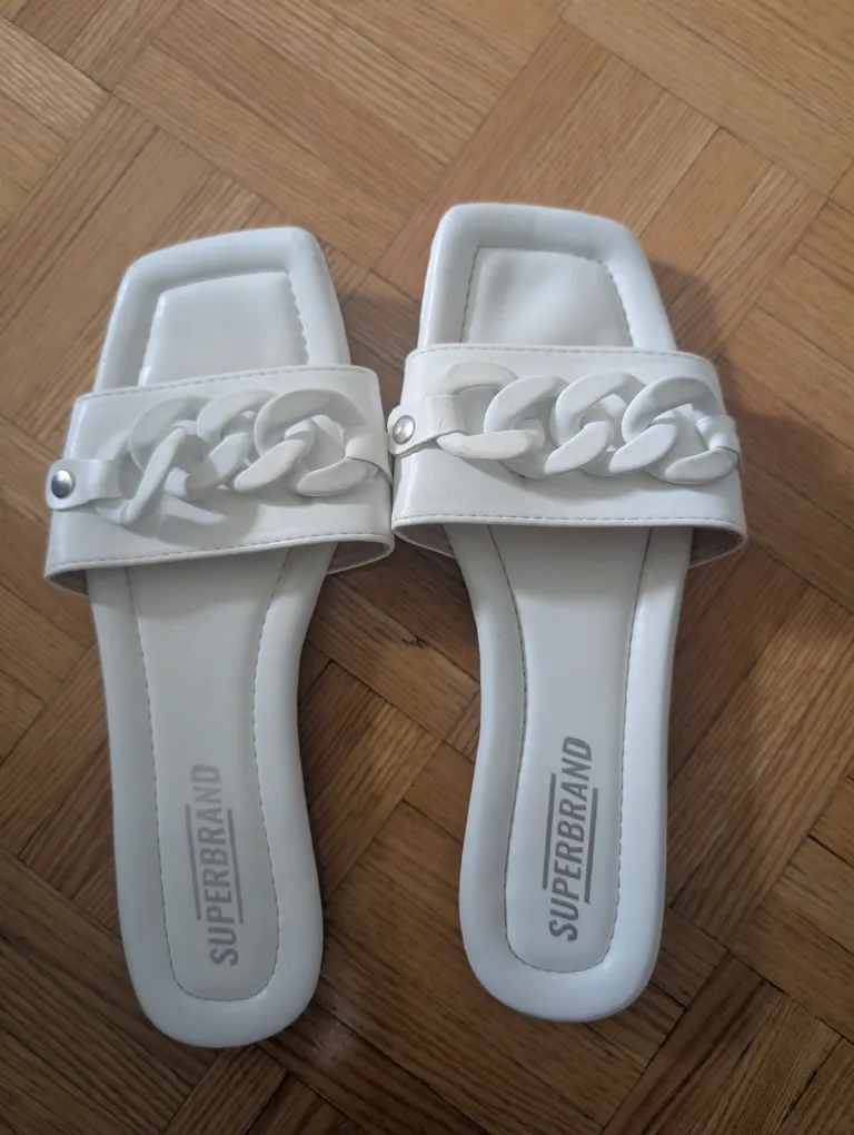 Superbrand White Chain Sandals thumbnail