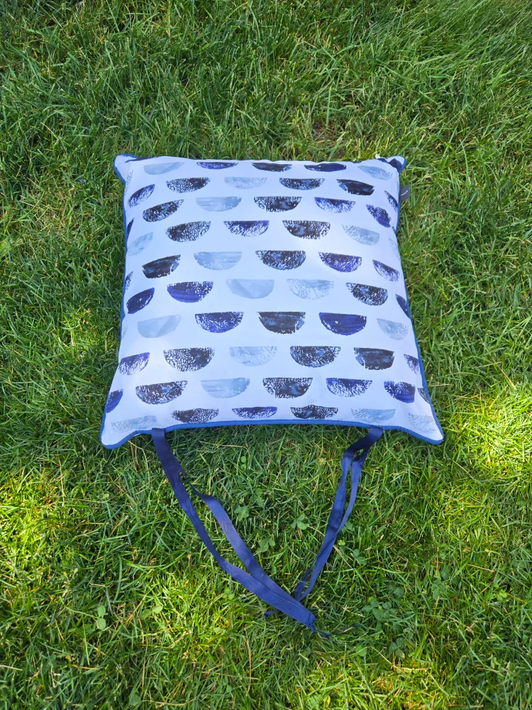 Blue Patterned Outdoor Cushions - Set of 4 image indicator(2)