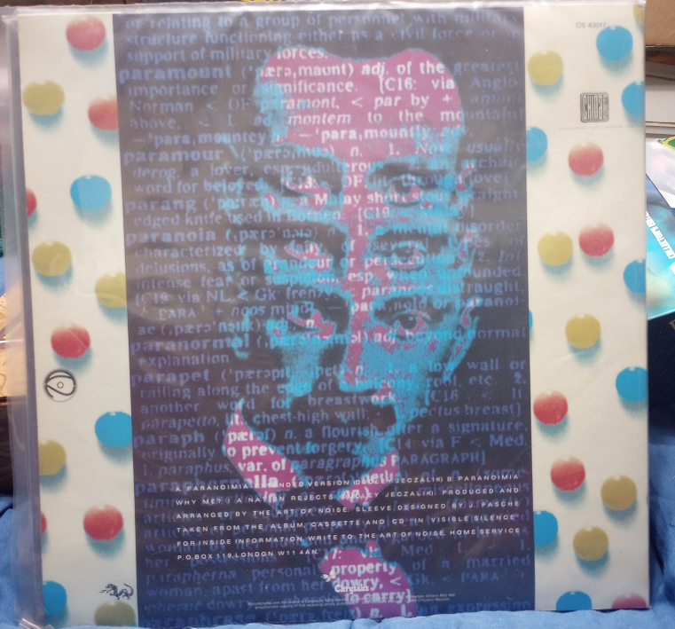 The Art of Noise w/ Max Headroom - Paranoimia 12" Vinyl Record - photo 3