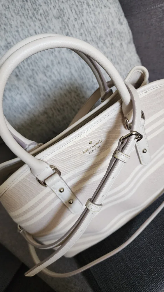 Kate Spade Beige Striped Tote Bag image indicator(6)