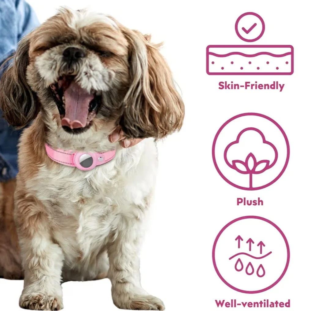 Pink AirTag Dog Collar - Size XL image indicator(6)