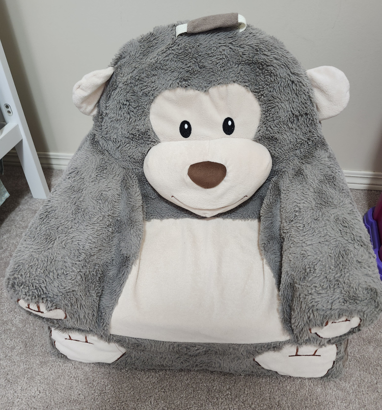 Cozy Monkey Beanbag Chair 🥕