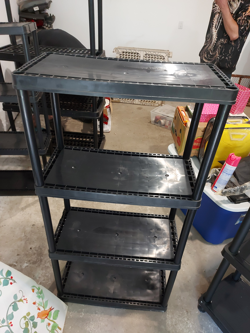 Black 4-Tier Rolling Shelf - photo 2