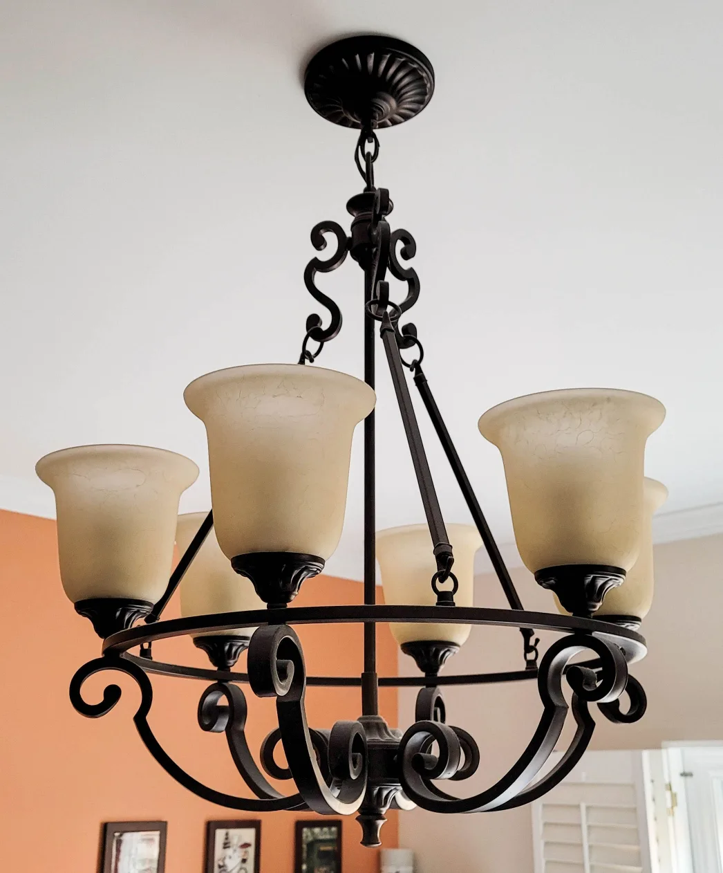 6-Light Bronze Chandelier image indicator(4)