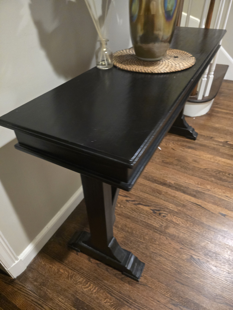 Black Console Table - wood