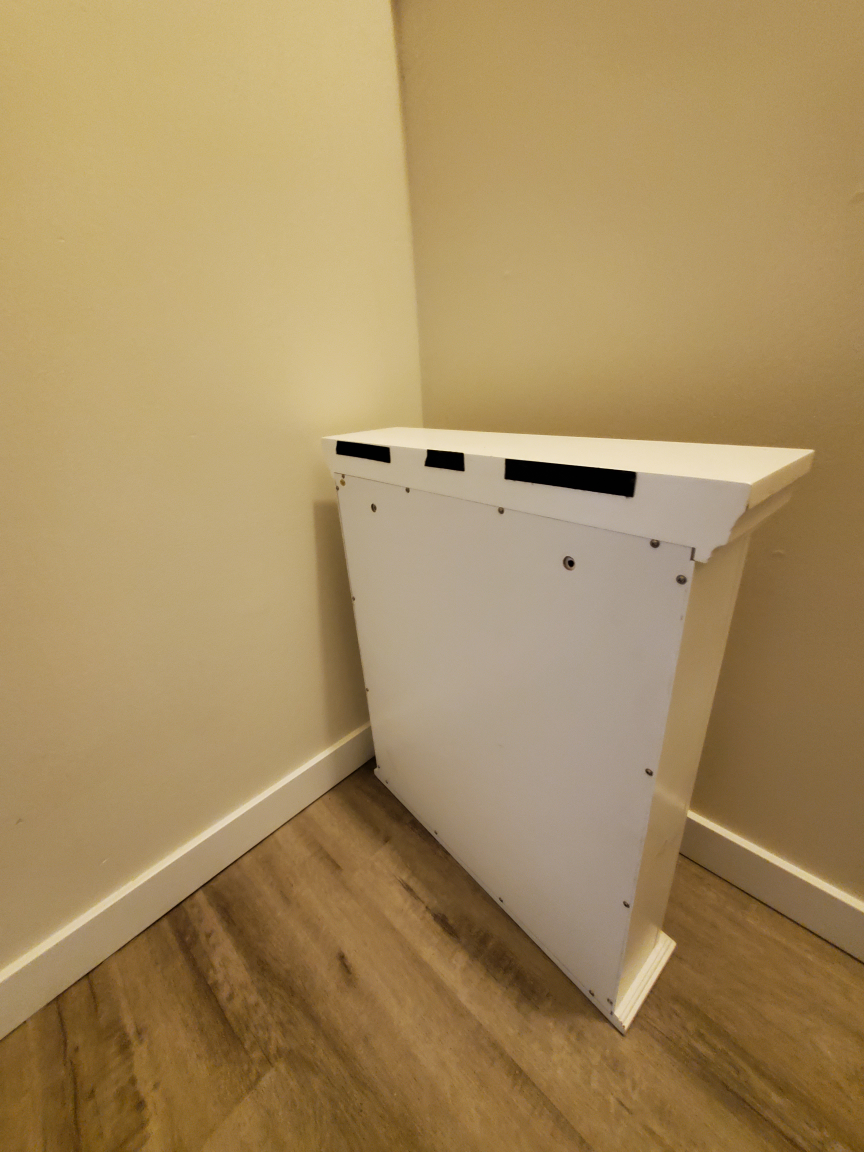 White Medicine Cabinet with Mirror - photo 3