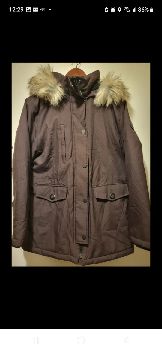 Tattoo Outdoor Parka Winter hooded Jacket, Size: L/XL image indicator(2)