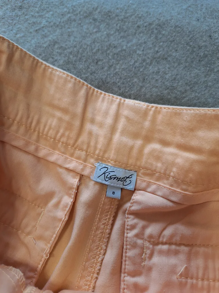 Kismet peach Shorts with Crochet Hem image indicator(2)