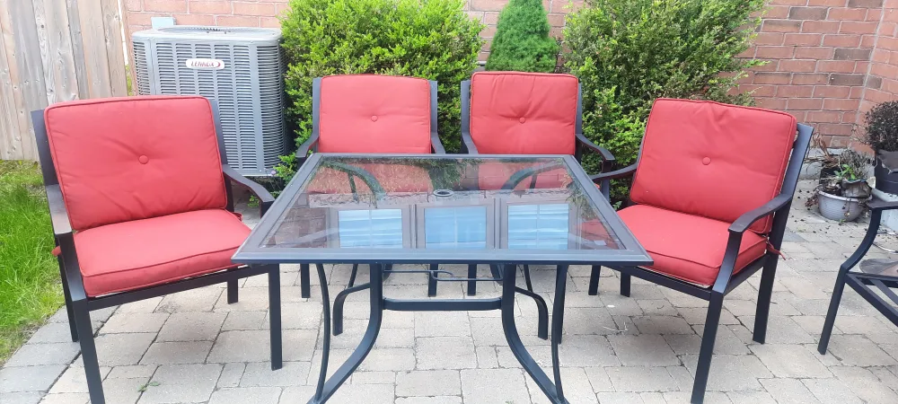Outdoor patio table set