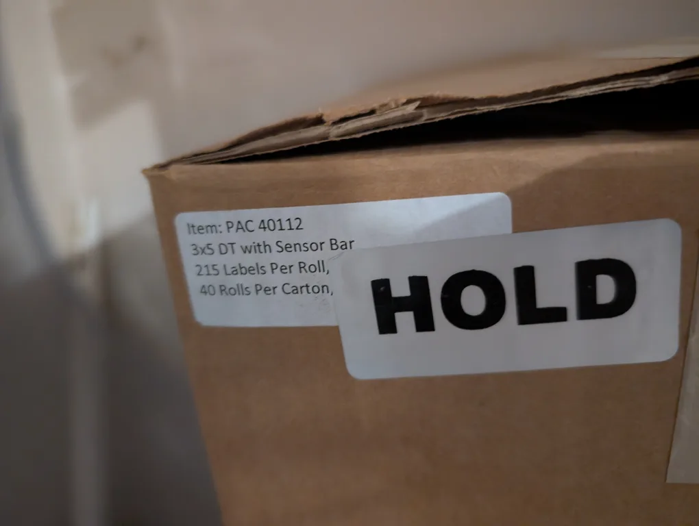 PAC 40112 3x5 DT Labels with Sensor Bar thumbnail