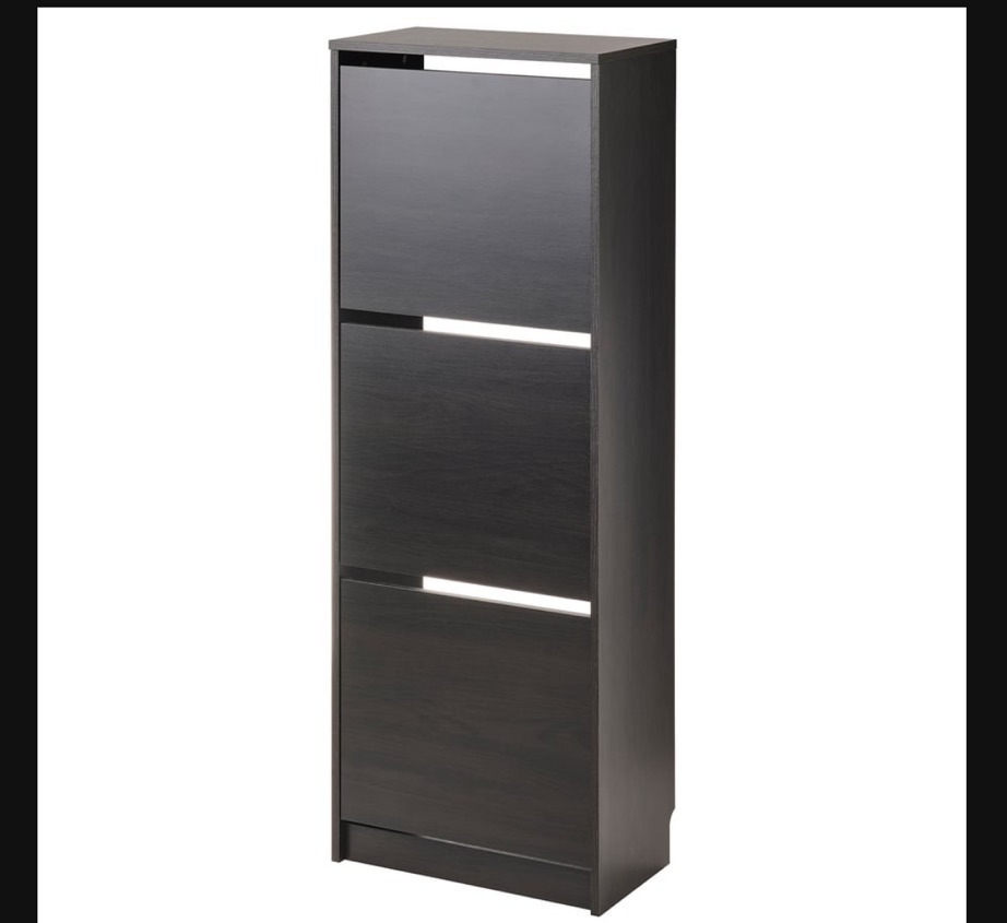 Ikea Hemnes Shoe Cabinet - Dark Brown