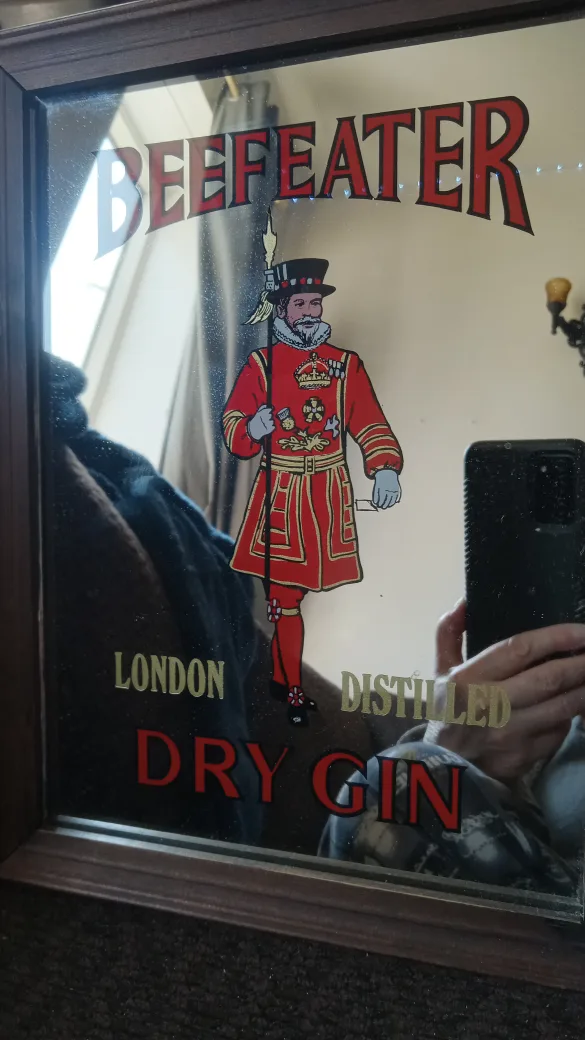 Beefeater London Dry Gin Vintage Promo Bar Mirror thumbnail