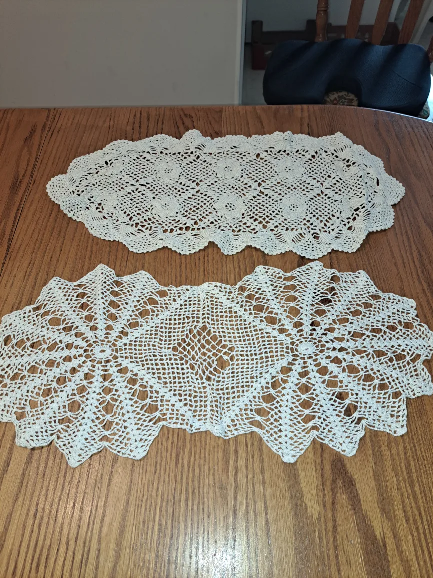 Vintage Crochet Table Runners $10each thumbnail