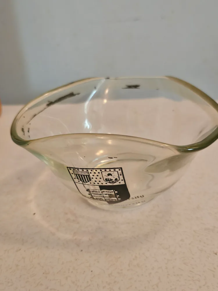 World Jefferson University Clear Glass Bowl thumbnail