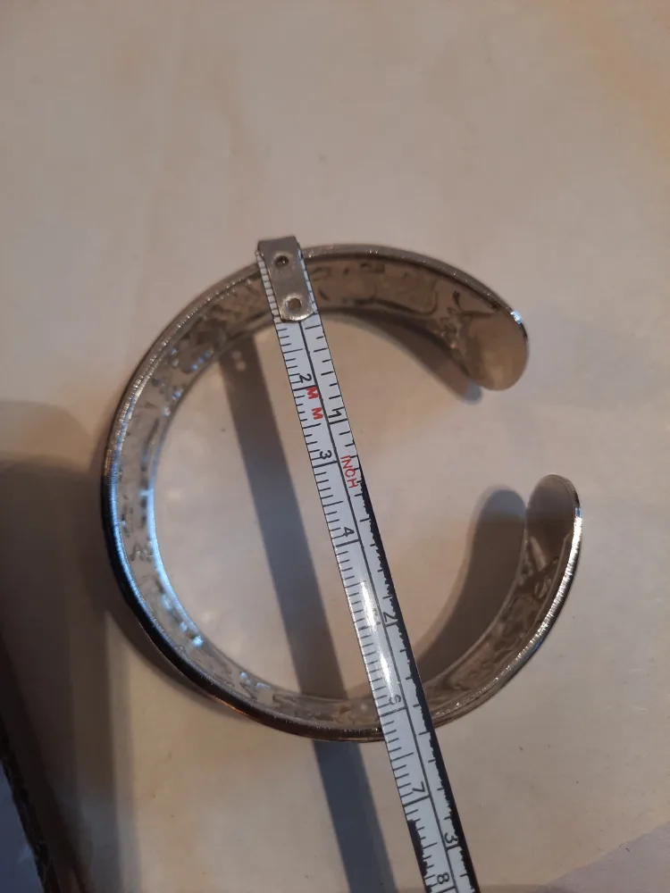 Silver 925 filled  Cuff Bracelet image indicator(4)