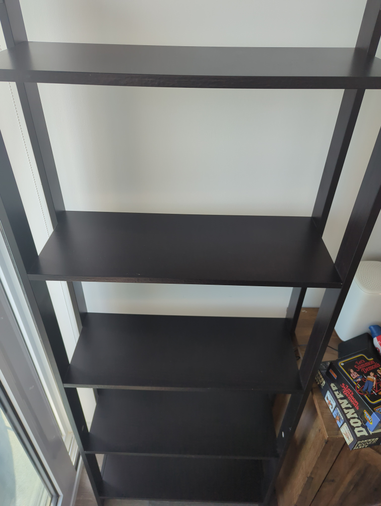 Dark Wood Ladder Shelf Ikea - photo 2