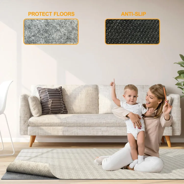 9 x 12 FT Non Slip Felt RubberRug Pad, BNIB thumbnail