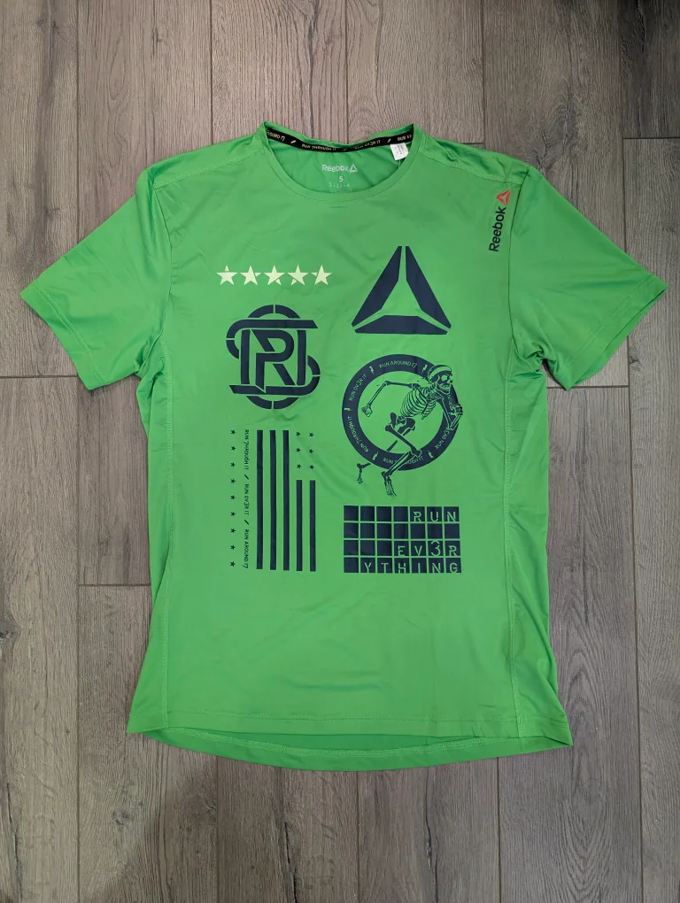 NWT - Men's Reebok One Series Green Running Shirt Size S image indicator(5)