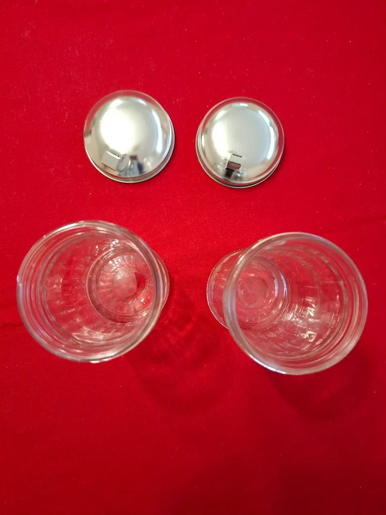 Pair of Retro Glass Sugar Dispensers $5 Each image indicator(4)