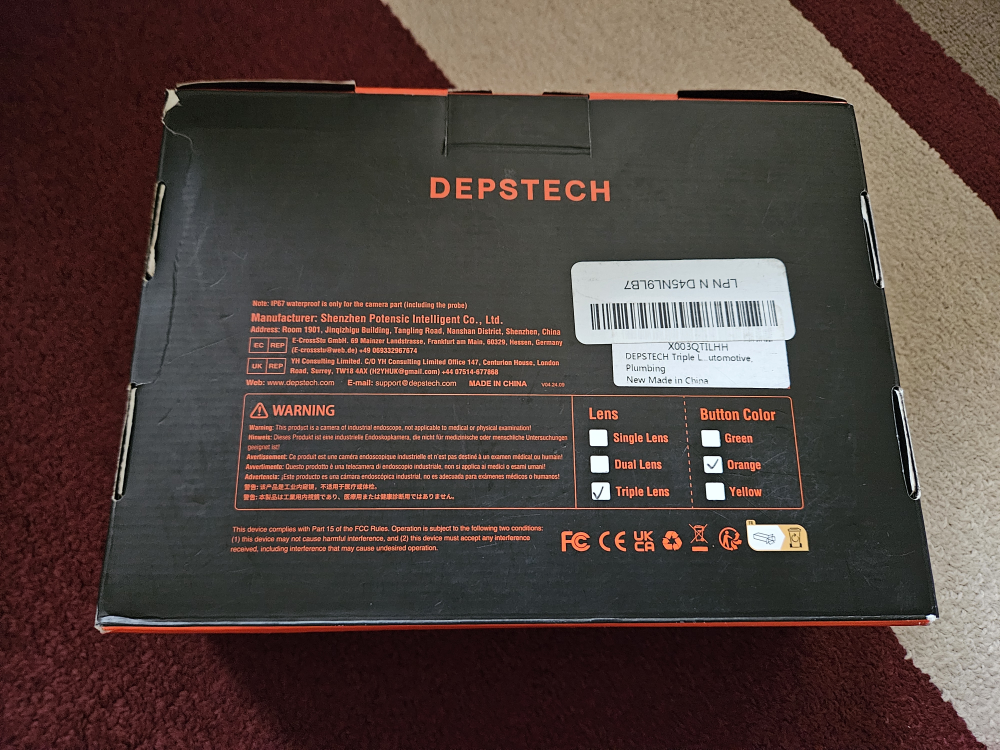 DepsTech DS520 Triple Camera, 16.5FT Cable Endoscope - photo 2