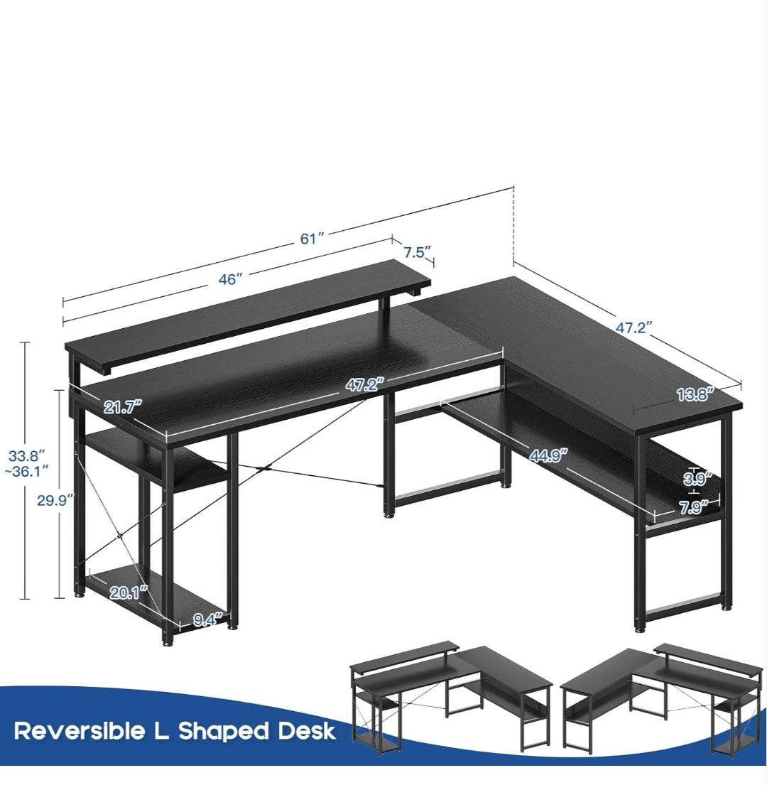 Large L shaped Desk for Sale