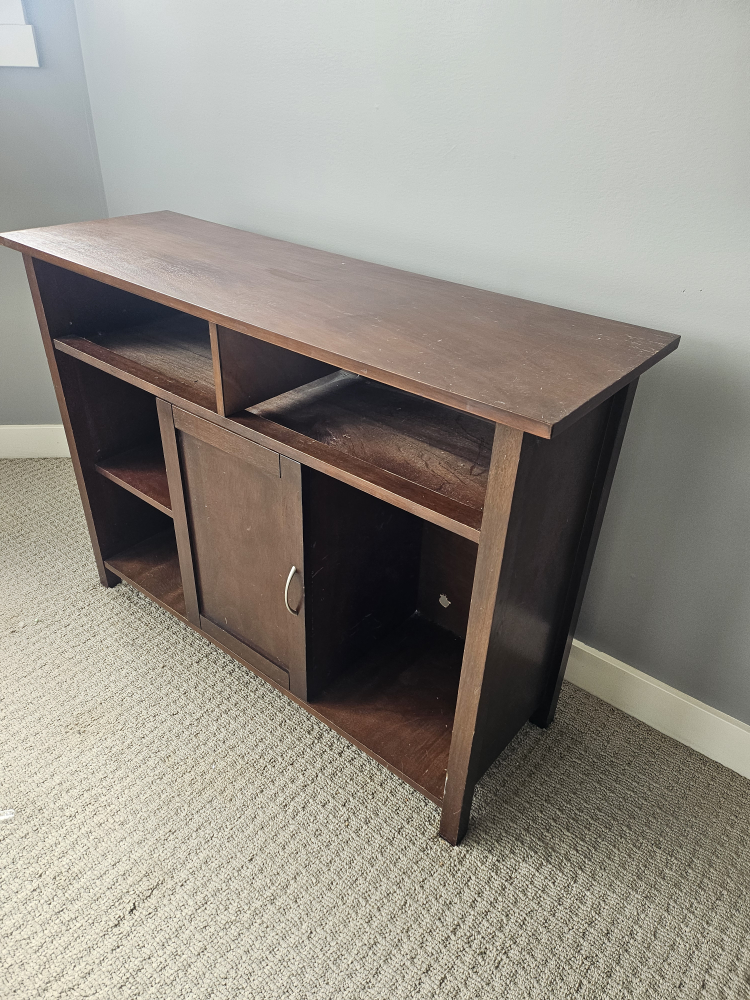 Brown Wooden Media Console