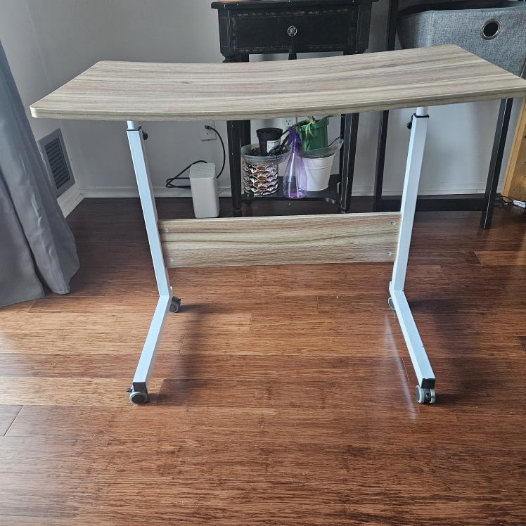 Adjustable Height Rolling Laptop Desk