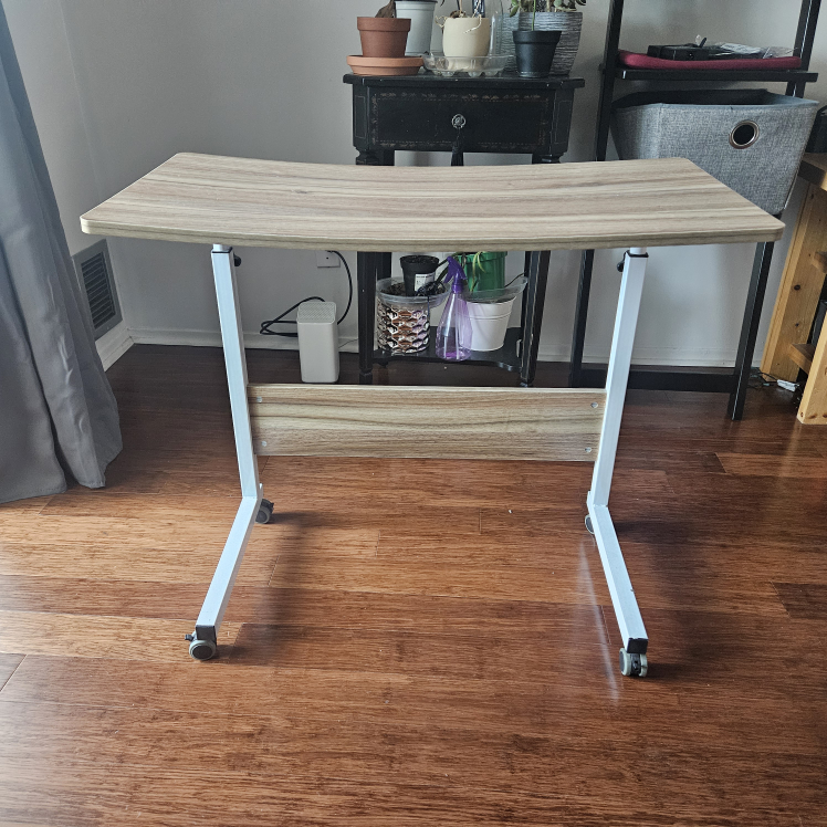 Adjustable Height Rolling Laptop Desk - photo 2