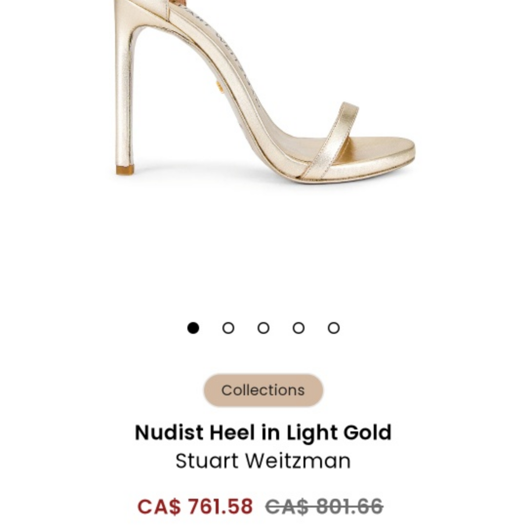 Stuart Weitzman Gold Heels