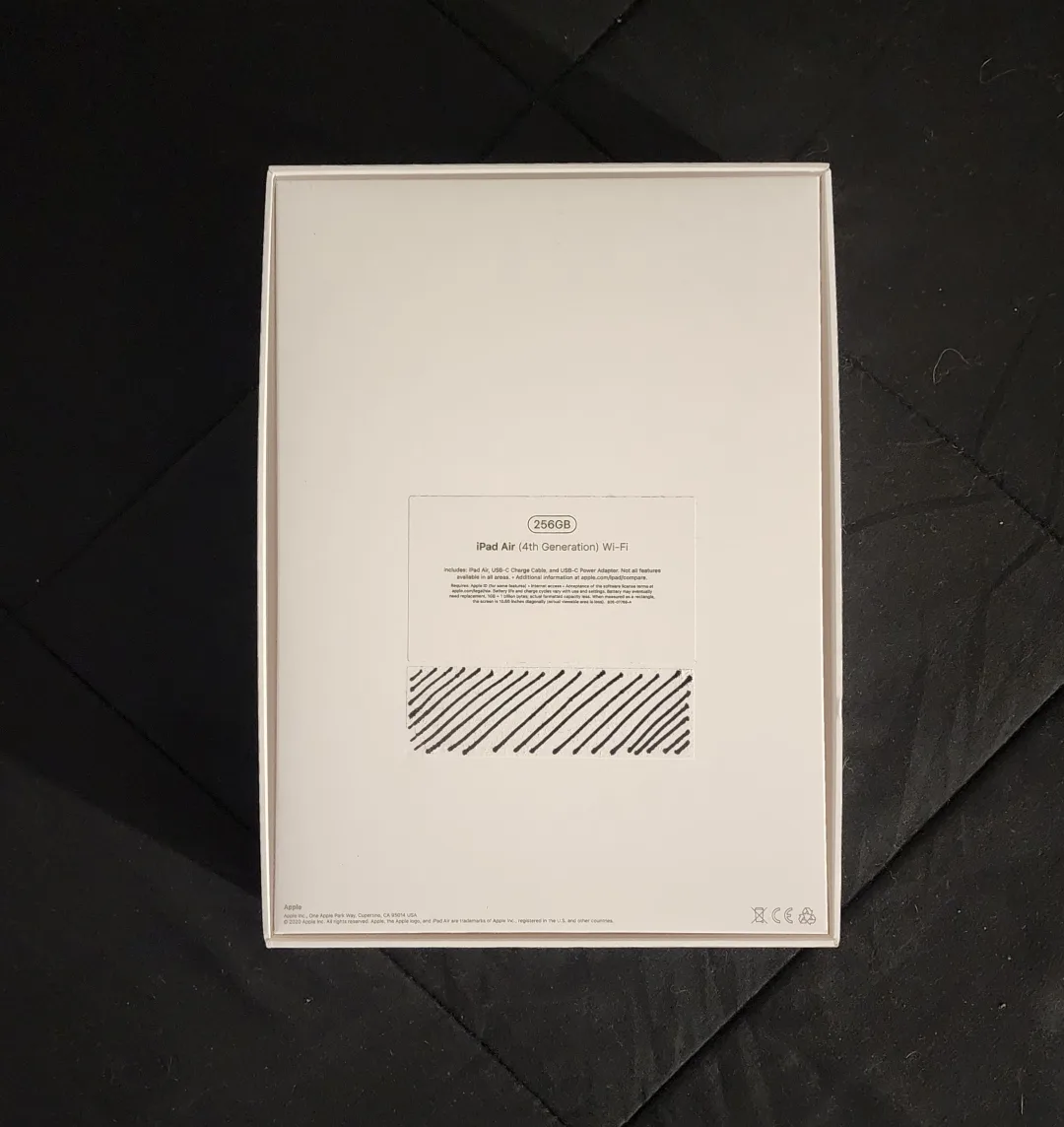iPad Air (4th Generation) BOX + BAG ONLY image indicator(2)