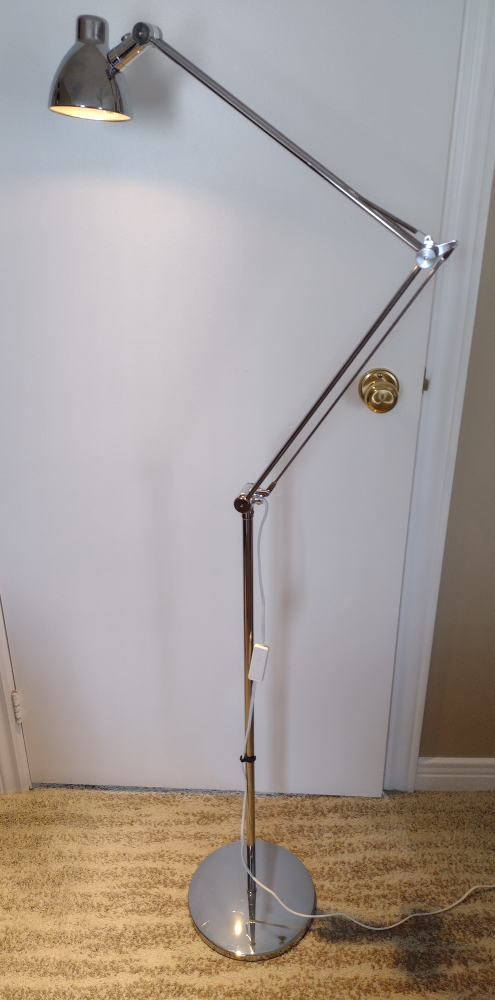 Adjustable Chrome Floor Lamp - photo 2