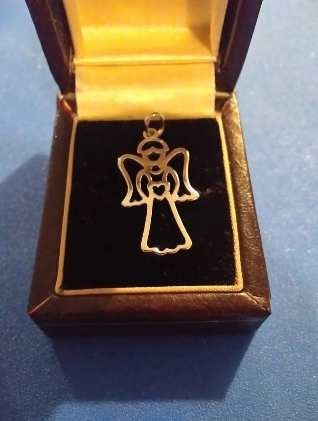 Sterling Silver Angel Necklace Charm thumbnail