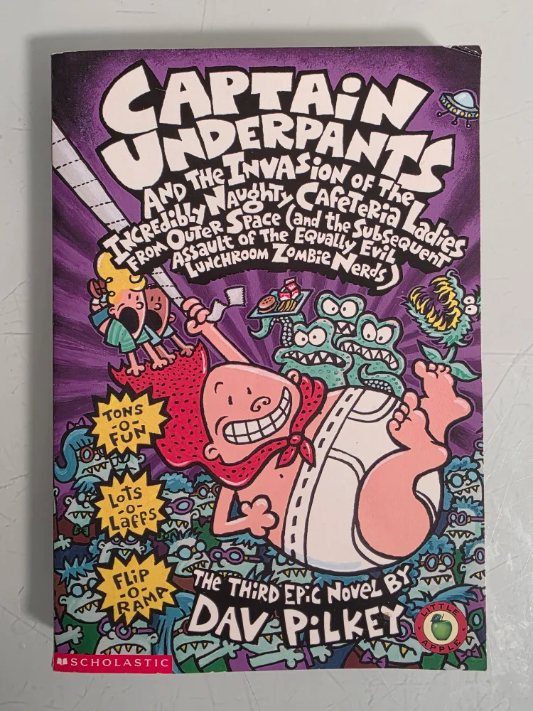Captain Underpants Book Invasion of the Cafeteria Ladies thumbnail