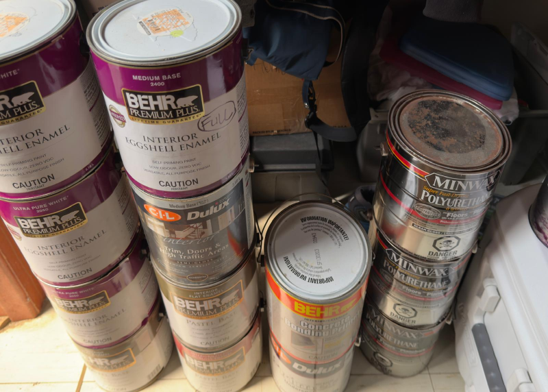 13x Cans of Paint, 1 gal ea. - Interior, Exterior, Floor