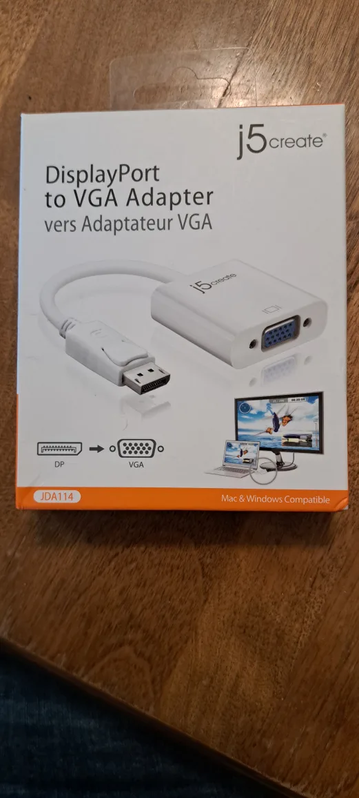 j5create DisplayPort to VGA Adapter - New in Box! thumbnail